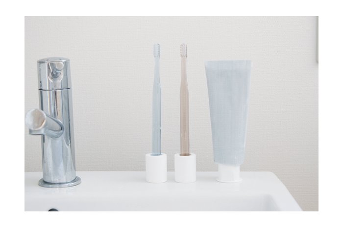 歯磨きチューブはマスキングテープで自分好みにの画像